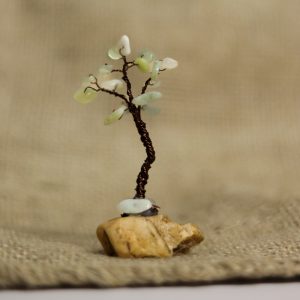 Kínai Jade ásvány fa - Kicsi ~30 szemes