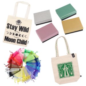 Ajándék szütyők, dobozok, táskák